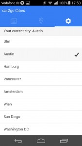 Select your home city.